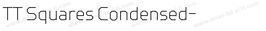 TT Squares Condensed字体转换